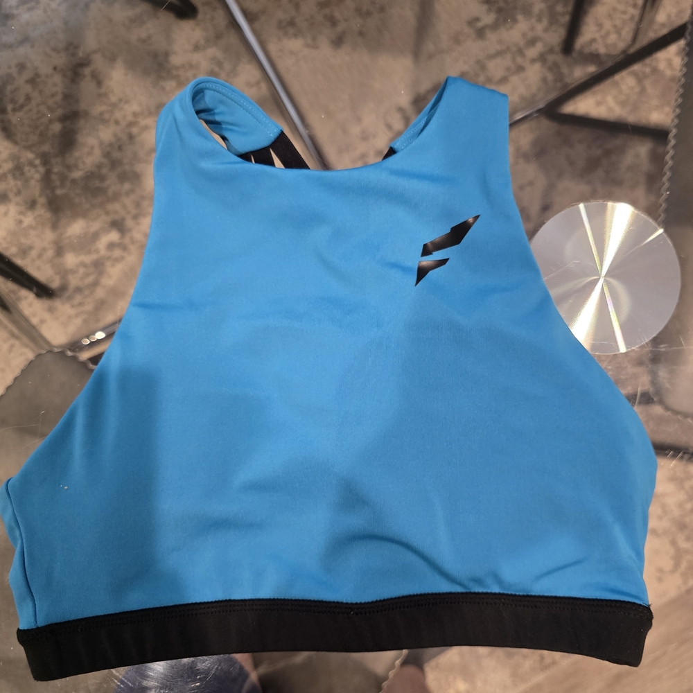 Flag Nor Fail Women's Blue Sports Bra NWOT